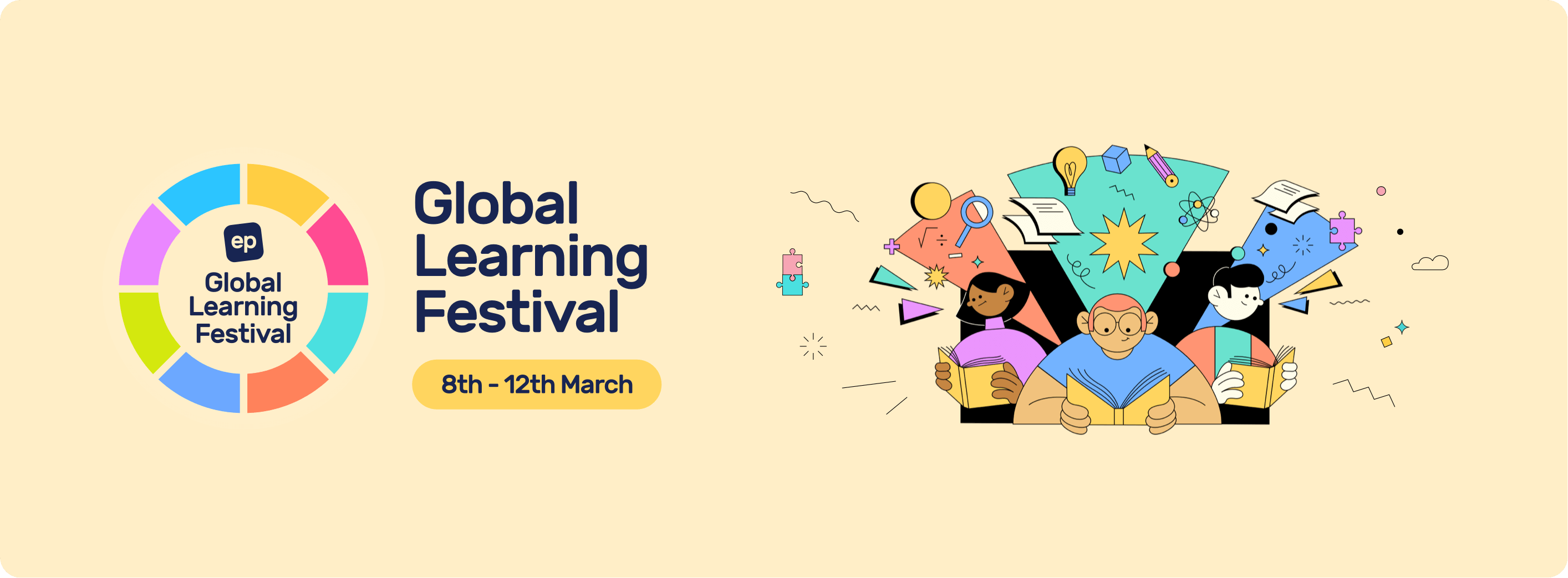 Global Learning Festival Banner, Education Perfect