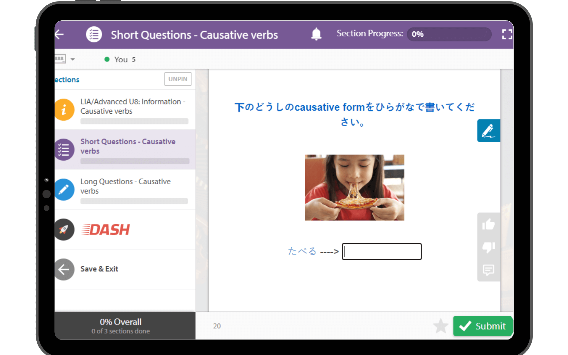 Japanese Grammar, Education Perfect