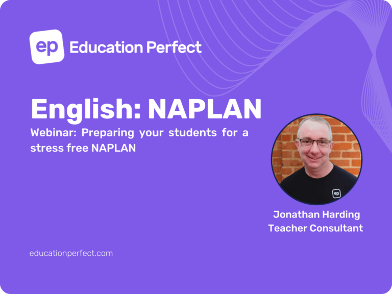 Preparing your students for a stress free NAPLAN – English
