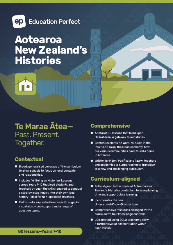 Aotearoa New Zealand's Histories